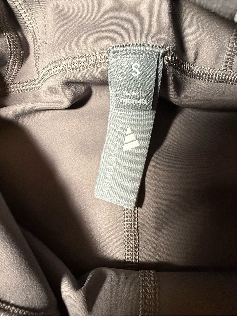 NWT Stella mccartney women’s adidas training tights charcoal size Small $120 - Picture 7 of 8